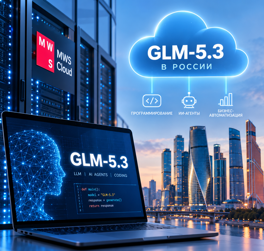 GLM-5.3 стала доступна в MWS Cloud в России: что умеет новая нейросеть